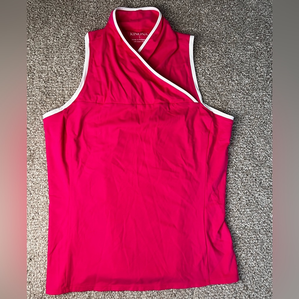 Kinona Women's Hot Pink Sleeveless - Active top- NWOT - Small